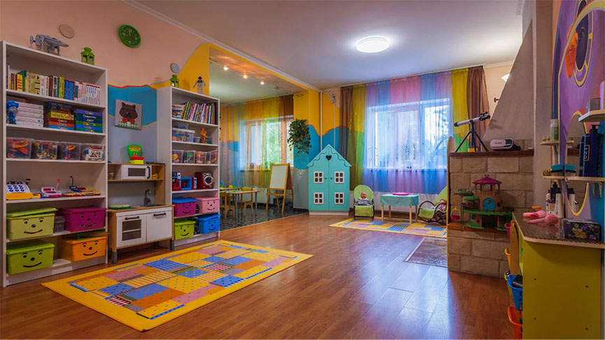 Специализированная обстановка в болгарском детском садике для детей с особыми потребностями