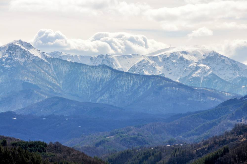 Пик Ботев в Балканских или Старых горах (Стара Планина)