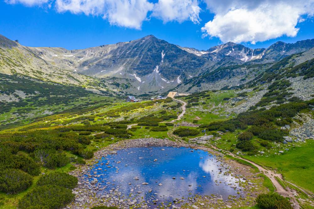 Горная вершина Мусала в Рильских горах Болгарии