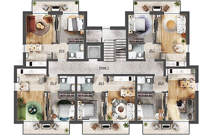 ID 15126 Квартиры от застройщика в Белла Сол Фото 10