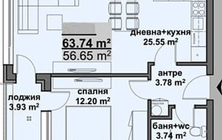 ID 15564 Двухкомнатная квартира в Тиффани Гарденс Фото 2